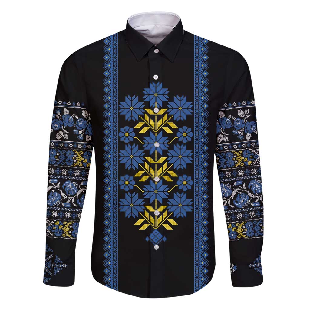 Ukraine Folk Patterns Family Matching Puletasi and Hawaiian Shirt Sporty Style