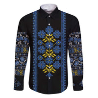 Ukraine Folk Patterns Family Matching Puletasi and Hawaiian Shirt Sporty Style