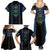 Ukraine Folk Patterns Family Matching Summer Maxi Dress and Hawaiian Shirt Sporty Style