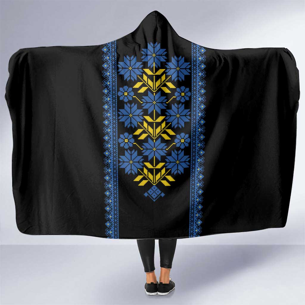 Ukraine Folk Patterns Hooded Blanket Sporty Style
