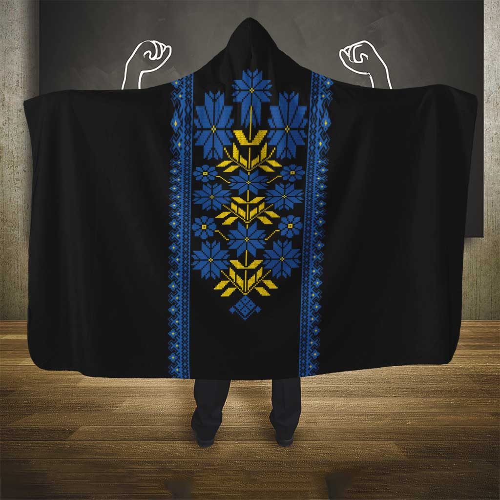 Ukraine Folk Patterns Hooded Blanket Sporty Style