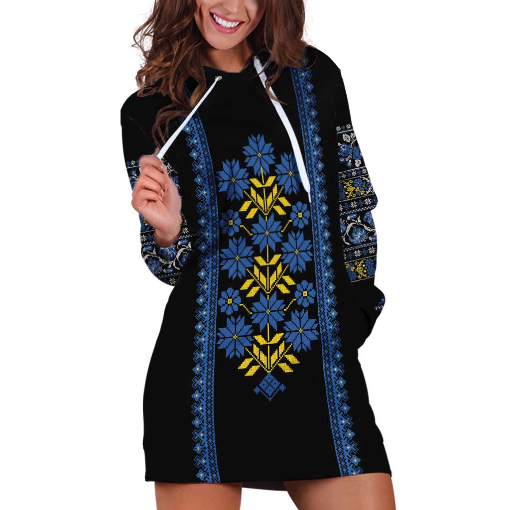 Ukraine Folk Patterns Hoodie Dress Sporty Style