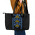 Ukraine Folk Patterns Leather Tote Bag Sporty Style