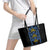 Ukraine Folk Patterns Leather Tote Bag Sporty Style