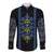 Ukraine Folk Patterns Long Sleeve Button Shirt Sporty Style