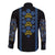 Ukraine Folk Patterns Long Sleeve Button Shirt Sporty Style