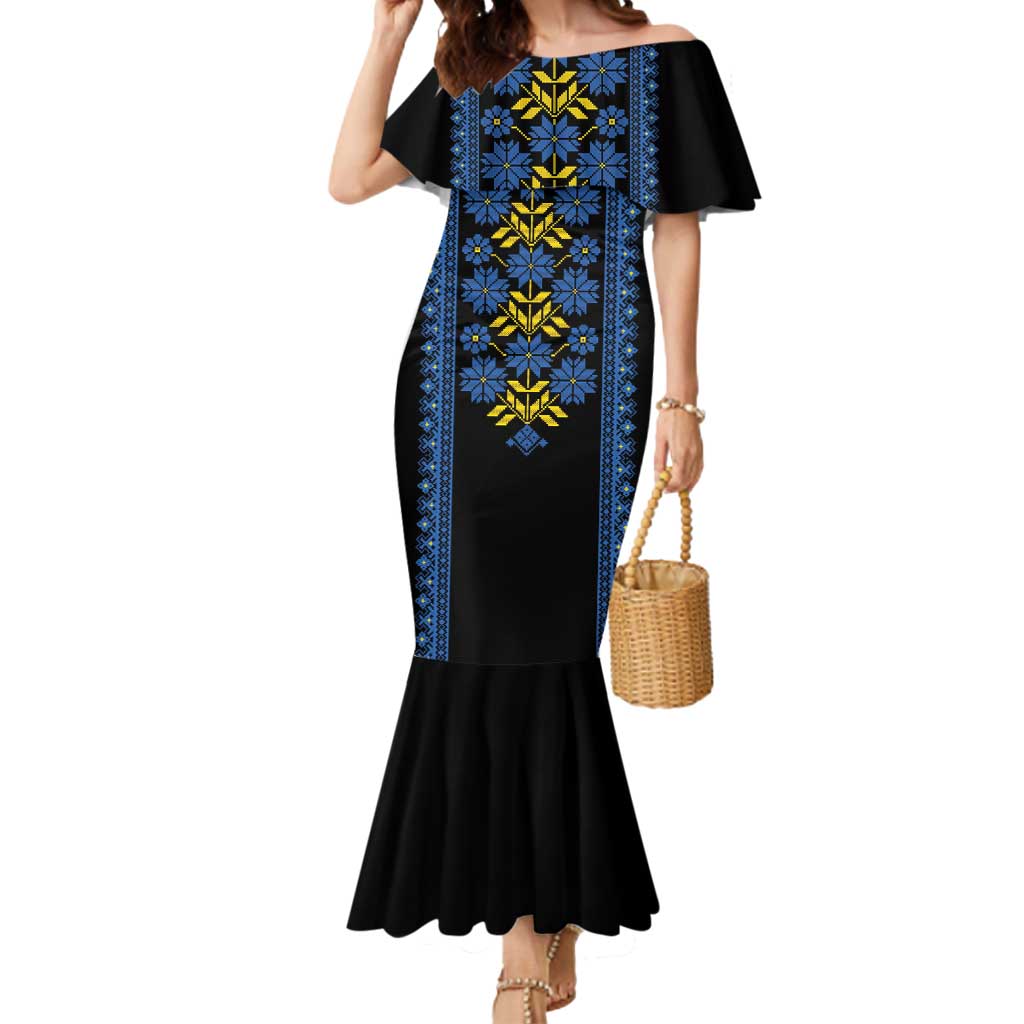 Ukraine Folk Patterns Mermaid Dress Sporty Style