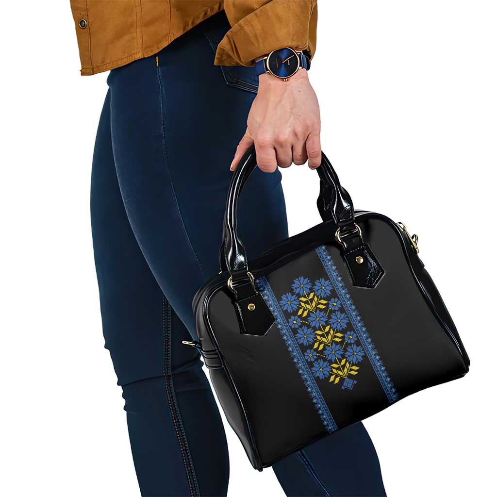 Ukraine Folk Patterns Shoulder Handbag Sporty Style