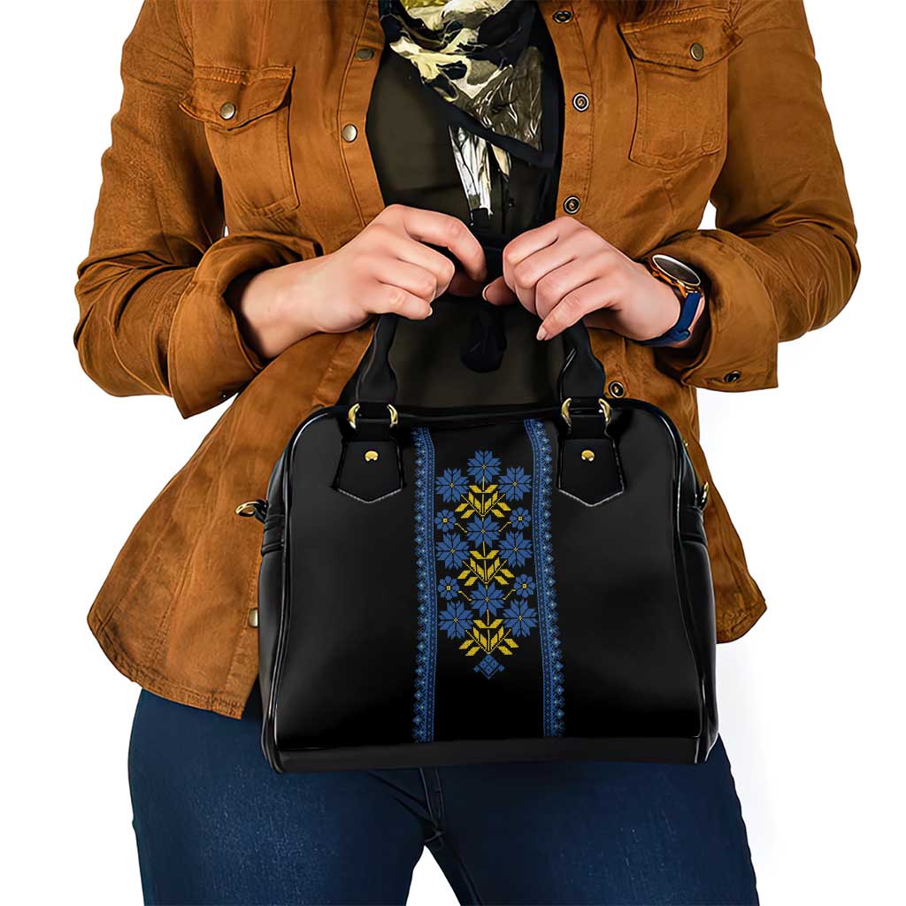 Ukraine Folk Patterns Shoulder Handbag Sporty Style