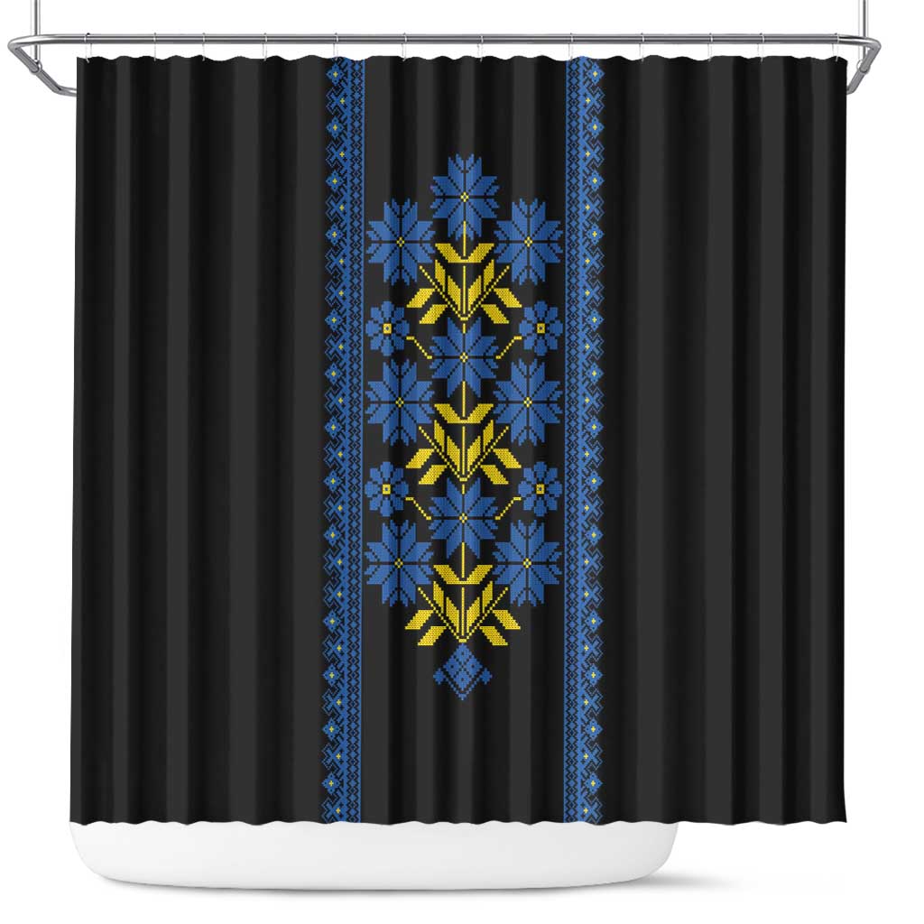 Ukraine Folk Patterns Shower Curtain Sporty Style