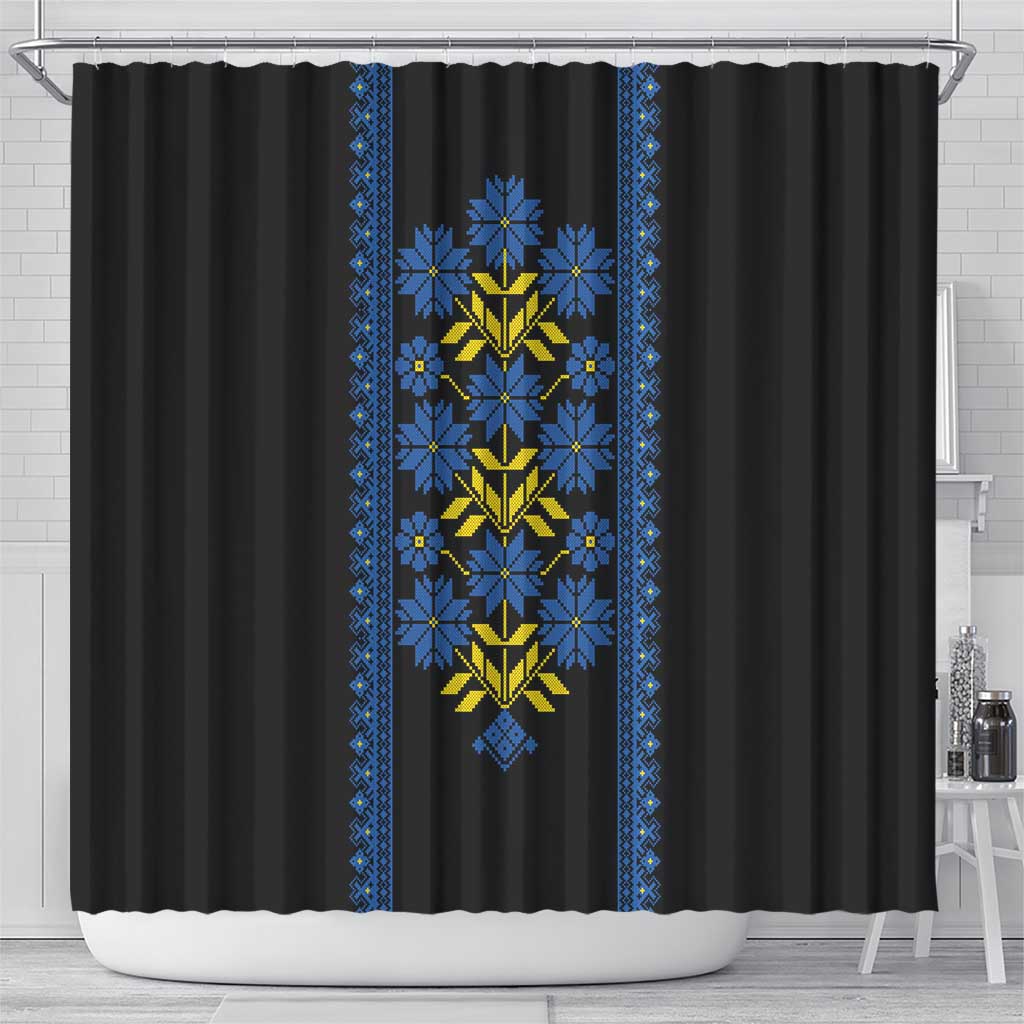 Ukraine Folk Patterns Shower Curtain Sporty Style