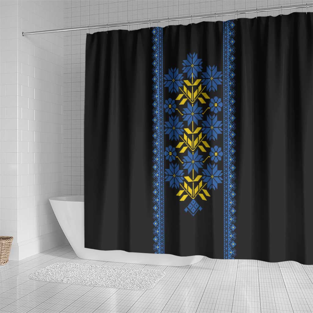 Ukraine Folk Patterns Shower Curtain Sporty Style