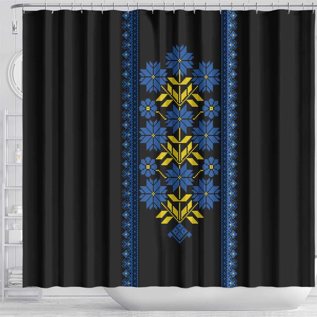 Ukraine Folk Patterns Shower Curtain Sporty Style