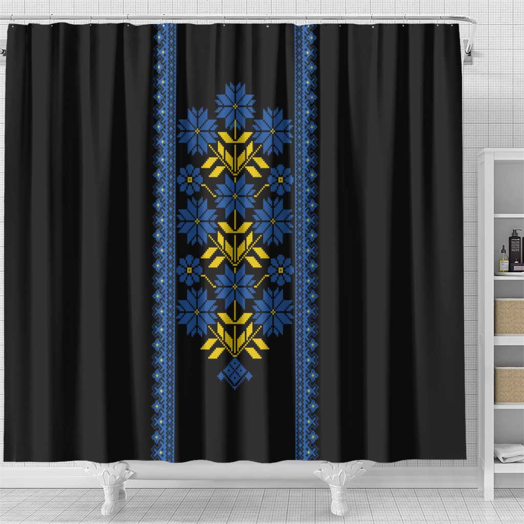 Ukraine Folk Patterns Shower Curtain Sporty Style