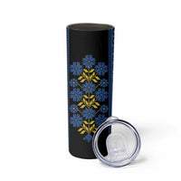 Ukraine Folk Patterns Skinny Tumbler Sporty Style