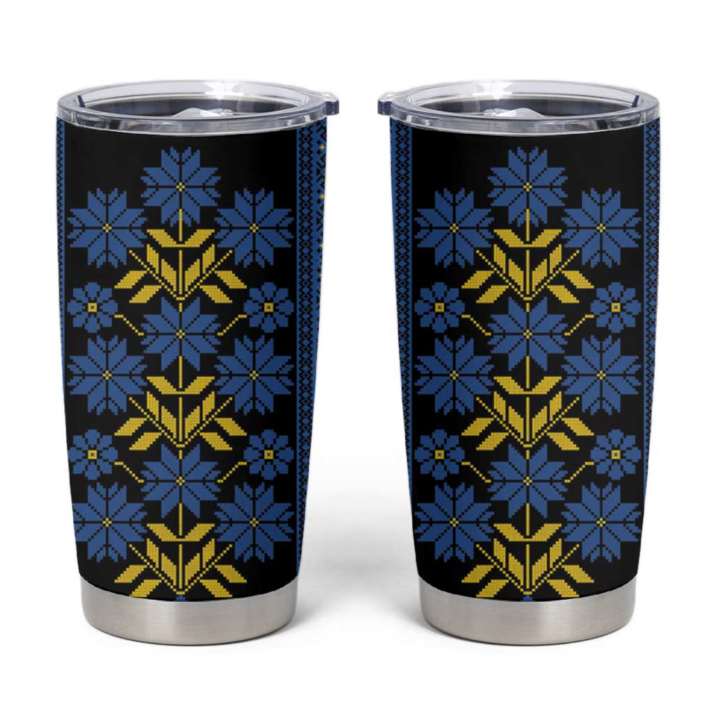 Ukraine Folk Patterns Tumbler Cup Sporty Style