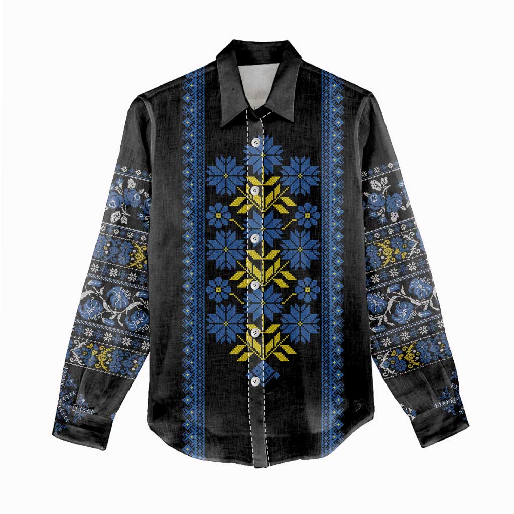 Ukraine Folk Patterns Women Casual Shirt Sporty Style