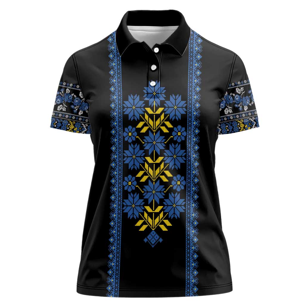 Ukraine Folk Patterns Women Polo Shirt Sporty Style