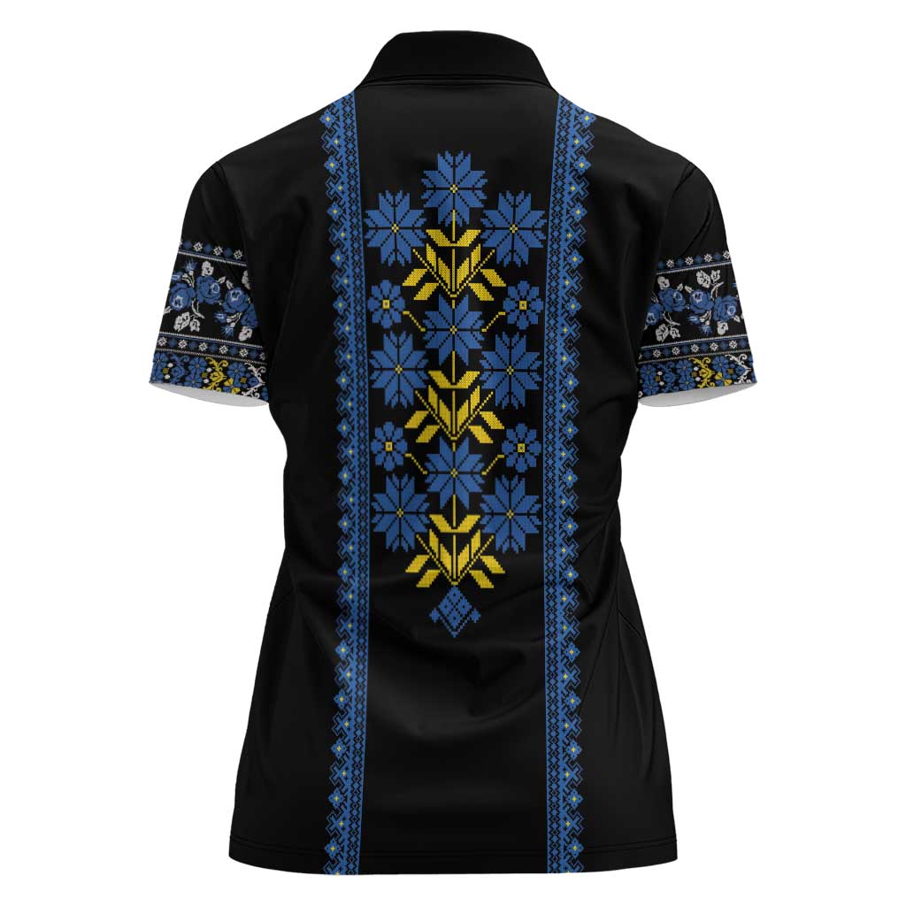 Ukraine Folk Patterns Women Polo Shirt Sporty Style