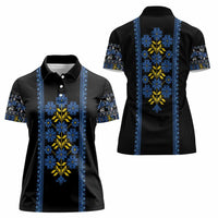 Ukraine Folk Patterns Women Polo Shirt Sporty Style