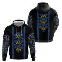 Ukraine Folk Patterns Zip Hoodie Sporty Style