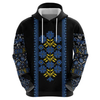 Ukraine Folk Patterns Zip Hoodie Sporty Style