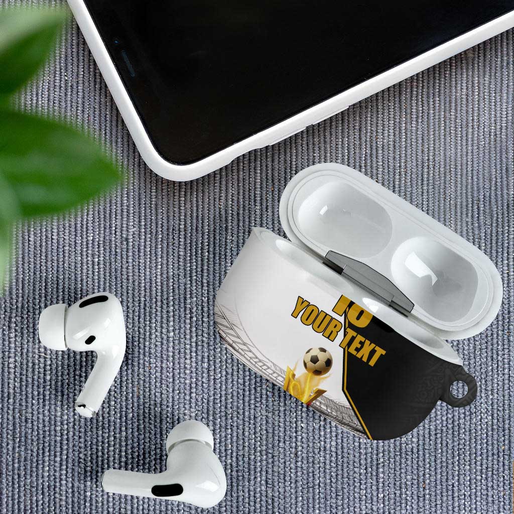 Custom Mexico Football Champion AirPods Case Aztec Pattern - Wonder Print Shop