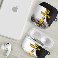 Custom Mexico Football Champion AirPods Case Aztec Pattern - Wonder Print Shop