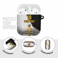 Custom Mexico Football Champion AirPods Case Aztec Pattern - Wonder Print Shop