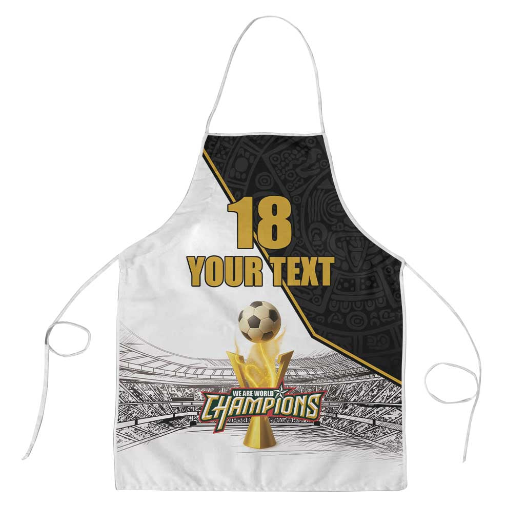 Custom Mexico Football Champion Apron Aztec Pattern - Wonder Print Shop