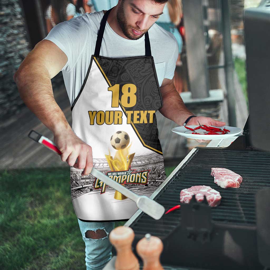 Custom Mexico Football Champion Apron Aztec Pattern - Wonder Print Shop