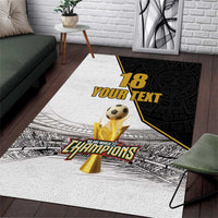 Custom Mexico Football Champion Area Rug Aztec Pattern - Wonder Print Shop