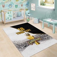Custom Mexico Football Champion Area Rug Aztec Pattern - Wonder Print Shop