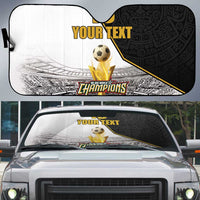 Custom Mexico Football Champion Auto Sun Shade Aztec Pattern - Wonder Print Shop