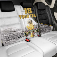 Custom Mexico Football Champion Back Car Seat Cover Aztec Pattern - Wonder Print Shop