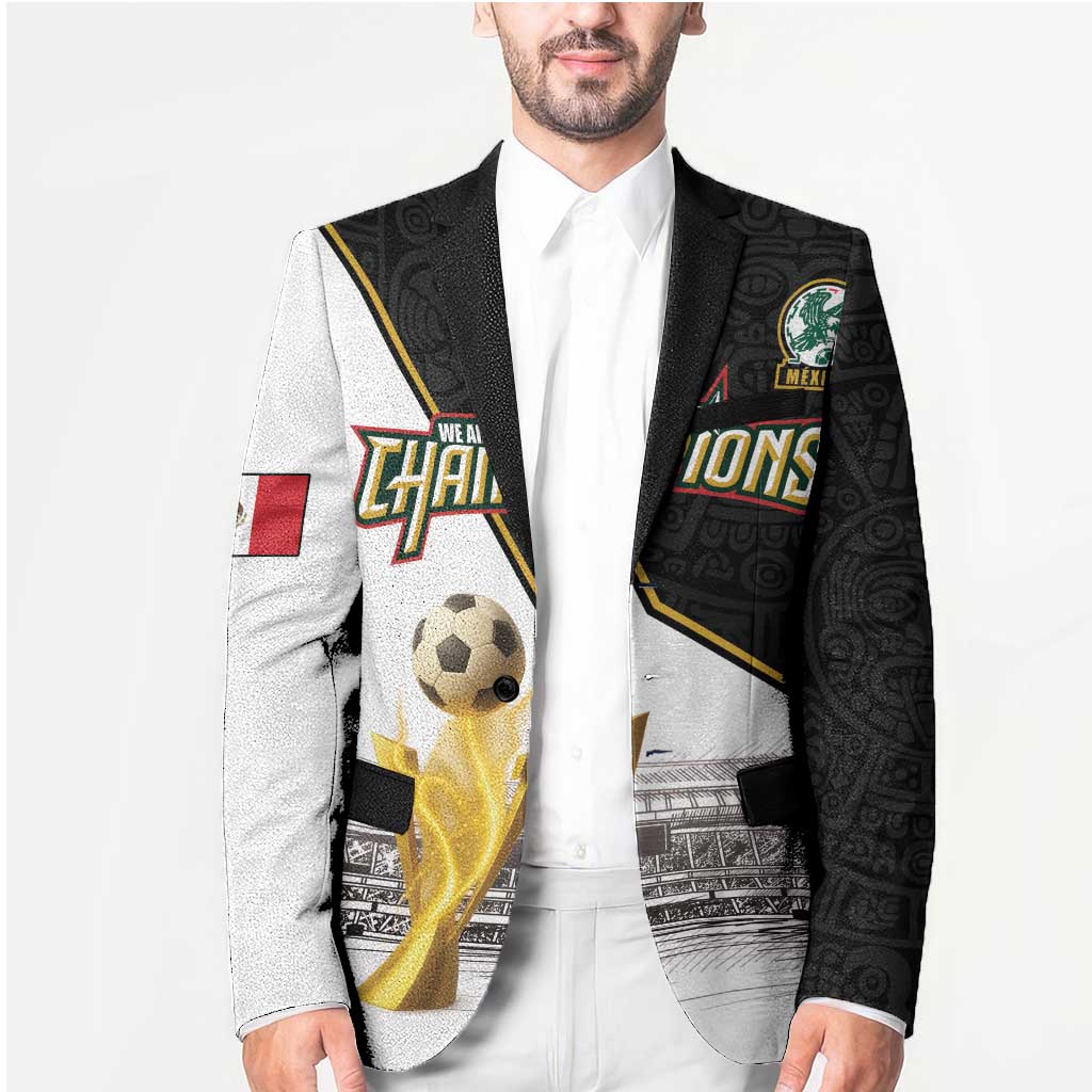 Custom Mexico Football Champion Blazer Aztec Pattern - Wonder Print Shop