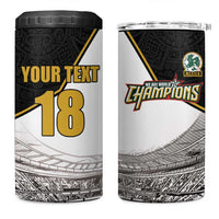 Custom Mexico Football Champion 4 in 1 Can Cooler Tumbler Aztec Pattern - Wonder Print Shop