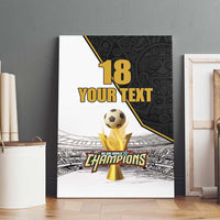 Custom Mexico Football Champion Canvas Wall Art Aztec Pattern - Wonder Print Shop