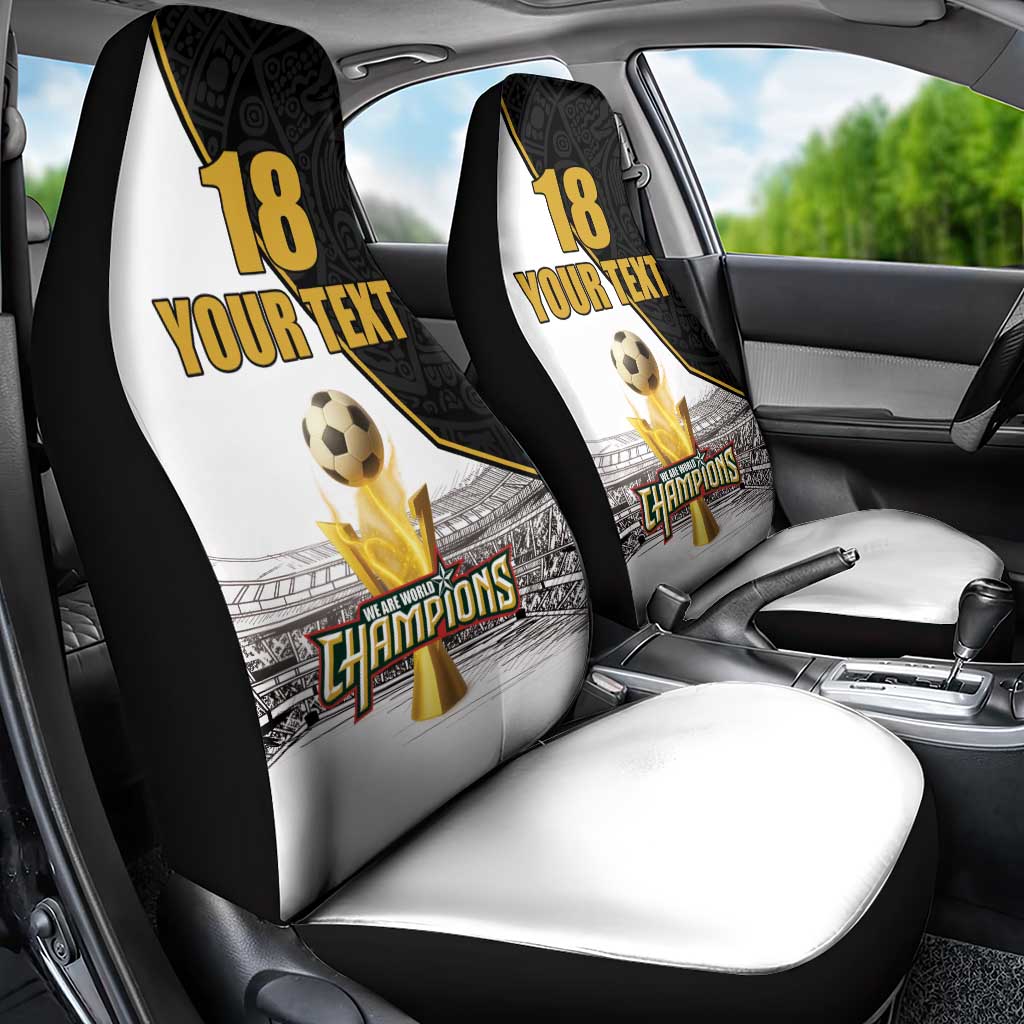 Custom Mexico Football Champion Car Seat Cover Aztec Pattern - Wonder Print Shop