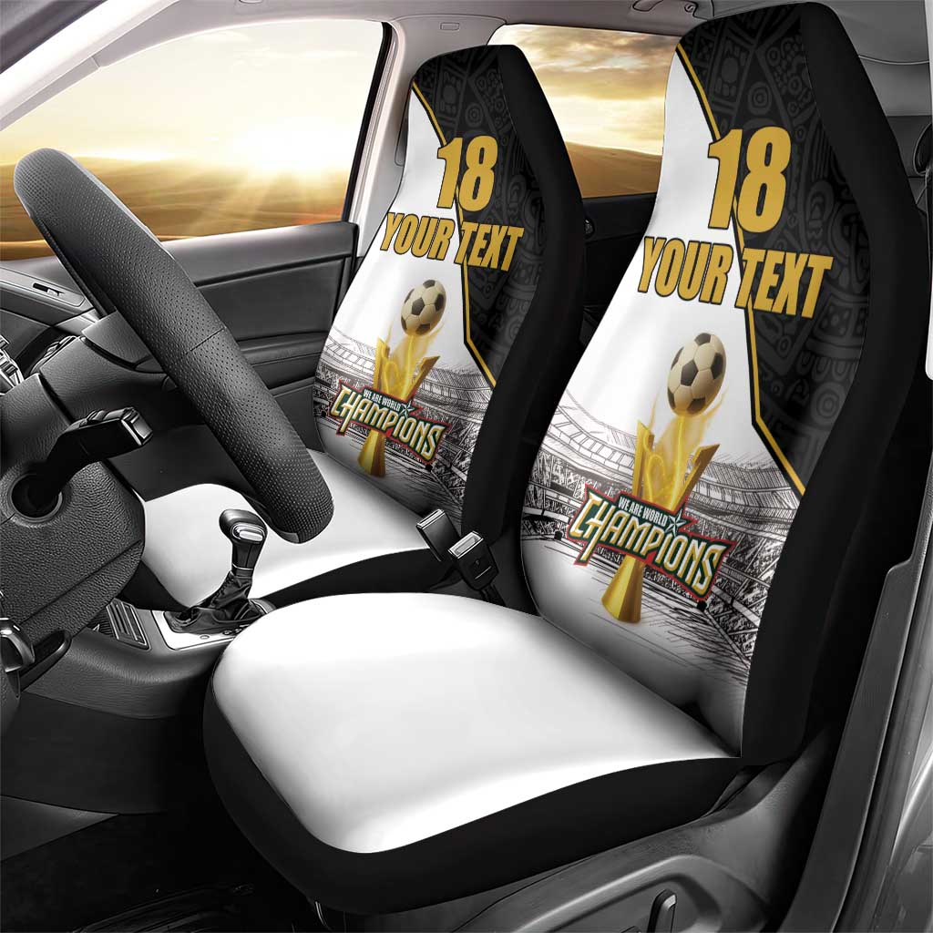Custom Mexico Football Champion Car Seat Cover Aztec Pattern - Wonder Print Shop