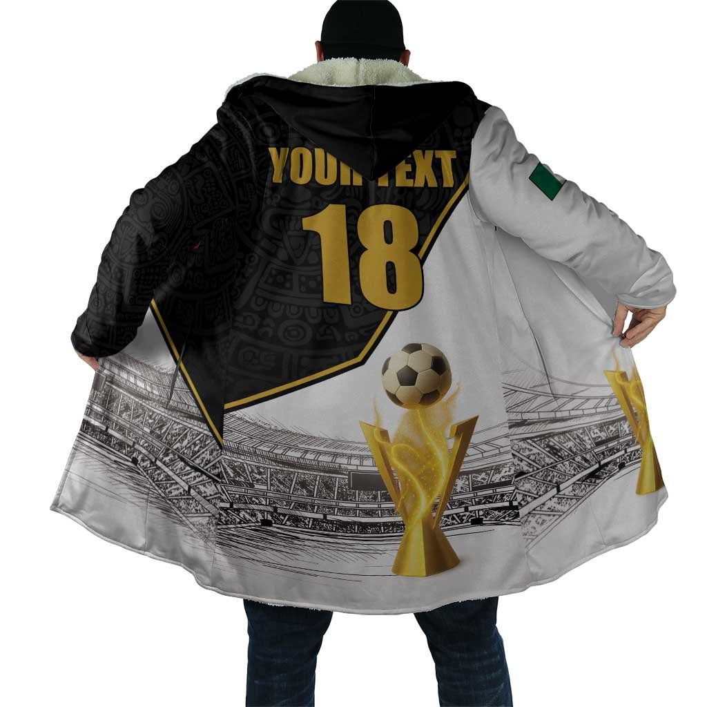 Custom Mexico Football Champion Cloak Aztec Pattern - Wonder Print Shop