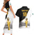 Custom Mexico Football Champion Couples Matching Short Sleeve Bodycon Dress and Hawaiian Shirt Aztec Pattern - Wonder Print Shop