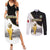 Custom Mexico Football Champion Couples Matching Summer Maxi Dress and Long Sleeve Button Shirt Aztec Pattern - Wonder Print Shop