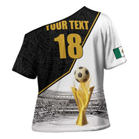 Custom Mexico Football Champion Cross Shoulder Shirt Aztec Pattern - Wonder Print Shop