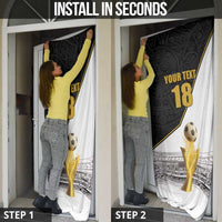 Custom Mexico Football Champion Door Cover Aztec Pattern - Wonder Print Shop