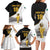Custom Mexico Football Champion Family Matching Long Sleeve Bodycon Dress and Hawaiian Shirt Aztec Pattern - Wonder Print Shop