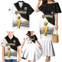 Custom Mexico Football Champion Family Matching Mermaid Dress and Hawaiian Shirt Aztec Pattern - Wonder Print Shop