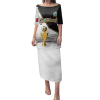 Custom Mexico Football Champion Family Matching Puletasi and Hawaiian Shirt Aztec Pattern - Wonder Print Shop