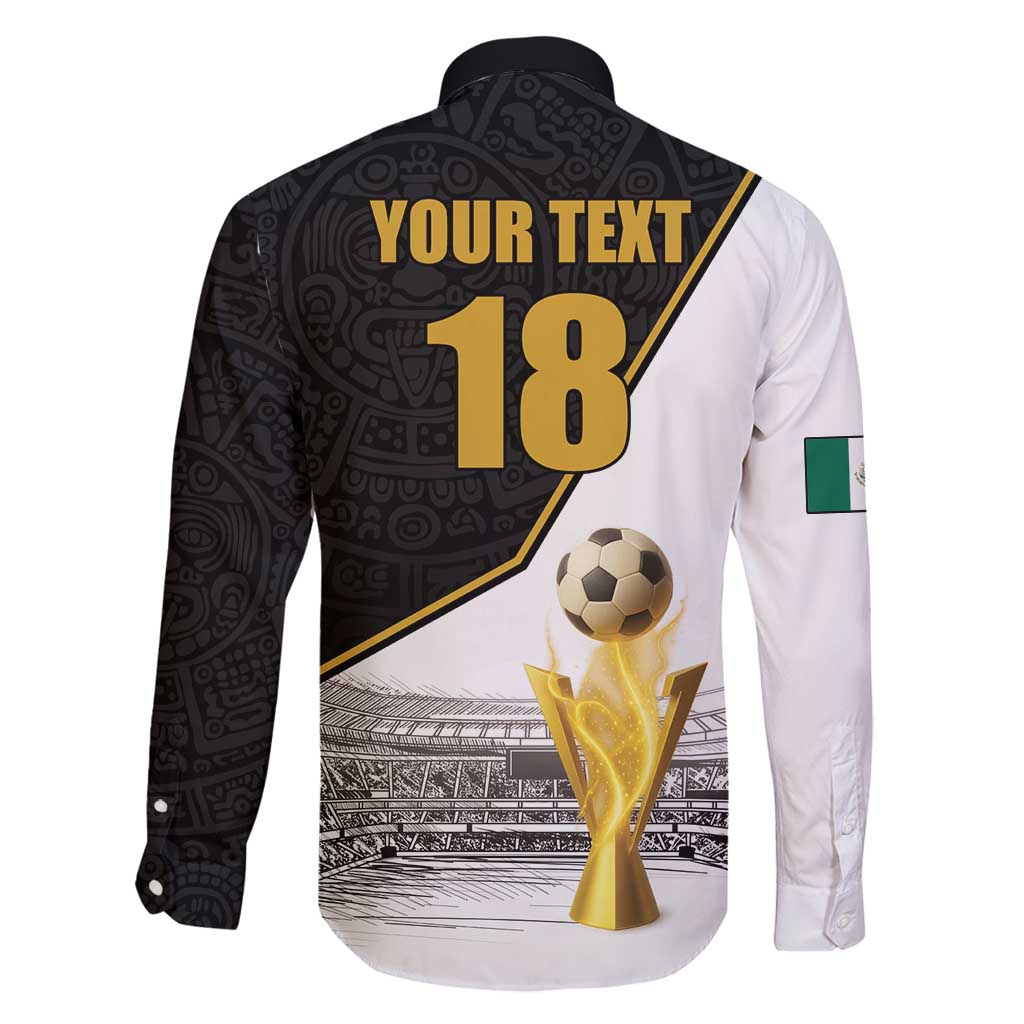 Custom Mexico Football Champion Family Matching Summer Maxi Dress and Hawaiian Shirt Aztec Pattern - Wonder Print Shop