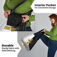 Custom Mexico Football Champion Grocery Bag Aztec Pattern - Wonder Print Shop